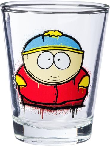 Silver Buffalo SpongeBob SquarePants Poses Floral Krabby Patty 4-Pack Mini Glass Set, 1.5 Ounces in Saudi Arabia