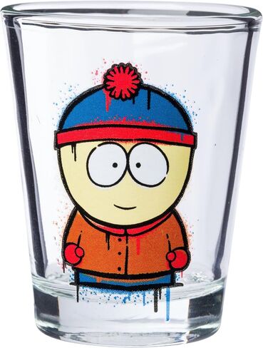 Silver Buffalo SpongeBob SquarePants Poses Floral Krabby Patty 4-Pack Mini Glass Set, 1.5 Ounces in Saudi Arabia
