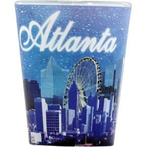 Atlanta Georgia Starry Night Skyline Shot Glass