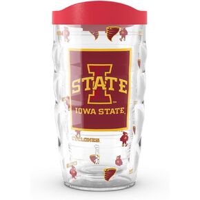أعاصير Tervis Iowa State - صنع في الولايات المتحدة الأمريكية، كوب سفر معزول بجدار مزدوج يحافظ على المشروبات باردة وساخنة، 10 أونصة، كلاسيكي