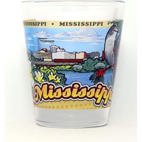 Mississippi State Wraparound Shot Glass