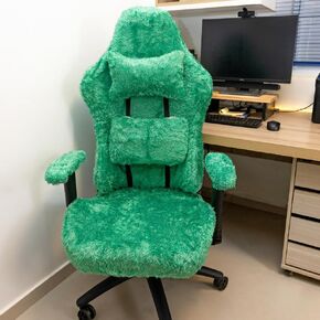 D. Vieira Têxtil & Decor Gamer Chair Cover Slipcover Seat Cover Arm Cover Green Blue Pink White Black Velvet
