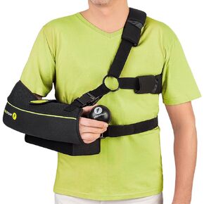ErgoFoam Shoulder Sling with Abduction Pillow - Premium Abduction Sling Designed for Athletes - Arm Sling Shoulder Immobilizer With Pillow (Right)