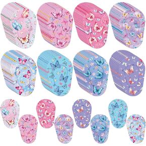 Geyoga 80 Pcs Adhesive Eye Patches for Kids Girls Boys Butterfly Breathable Eye Patch Bulk Butterfly Kids Eye Patches Light Blocking Fun Adhesive Bandages for Girls Toddler, 8 Styles