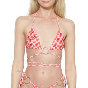 Dakota Bikini Set - Handmade Swimsuit with Retro Print