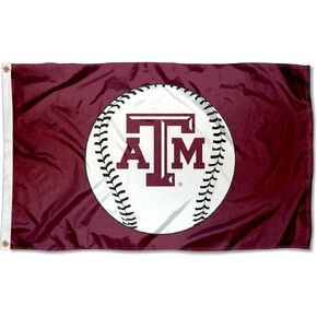 College Flags & Banners Co. Texas A&M Aggies Baseball Logo Flag
