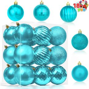Joiedomi 18Pcs 3.15'' Christmas Ball Ornaments, Shatterproof Hanging Ball Ornaments for Holiday Decoration, Indoor Party Decoration, Xmas Tree Ornaments, Special Events (Red)