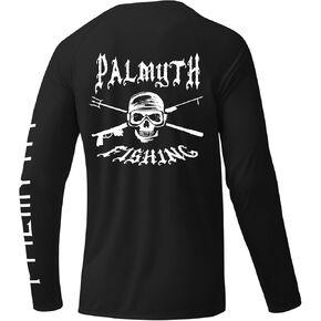 Palmyth Fishing Shirts for Men Long Sleeve UPF 50+ Sun Protection UV T Shirt Tee