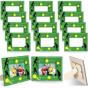 12 قطعة من إطار صورة التنس، هدية لفريق التنس الكرتوني، إطارات رياضية رياضية تناسب مقاس 4 × 6 بوصات، إطار صورة خشبي لديكور حفلات التنس، ومدرب رياضي، وفريق عيد الميلاد، وهدايا الحفلات in Kuwait
