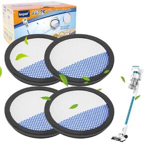 KEEPOW Vacuum Filters Compatible with Eureka RapidClean Pro Cordless Cleaner NEC180 NEC280TL NEC380 NEC480 NEC185 NEC186 NEC190, 4 Pack
