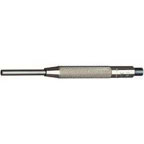Stahlwille 70090005 Pin Punch with Guide Sleeve, 2.8 mm Diameter Tip, Made of Hardened Steel, 97 mm Long, Knurled Grip Handle, for Removal of Metal Pins from a Hole, Made in Germany