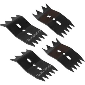 O'SKOOL 4-Piece Slab Clamping Dogs, Slab Flattening Dogs, 2 Designs with 4/5 Pointed Teeth - For Woodworking, CNC, Panel Processing