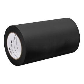 3M Black Vinyl/Rubber Adhesive Duct Tape 3903, 5-50-3903-BLACK 12.6 psi Tensile Strength, 50 yd. Length, 5" Width