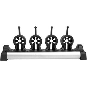 Casabella Wall Mount, Large, Black/Silver, Plastic/Metal, Storage Rack