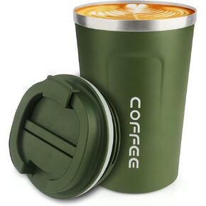 CS COSDDI 12 oz Stainless Steel Vacuum Insulated Tumbler - Coffee Travel Mug Spill Proof with Lid - Coffee Cups for Keep Hot/Ice Coffee,Tea and Beer (Pink-White380ML)