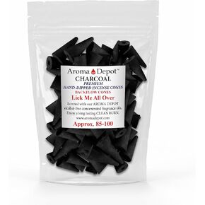 2'' Lick Me All Over Backflow Charcoal Incense Cones (Approx. 45-50)