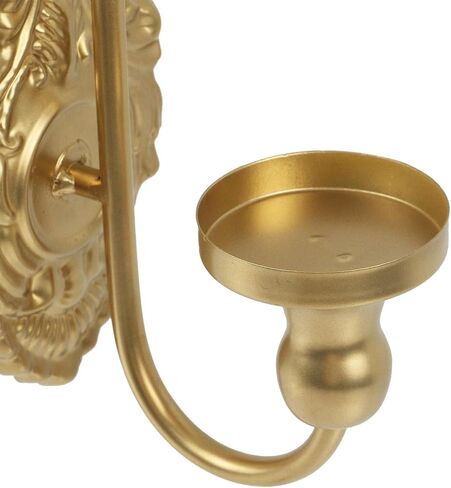 Oedema Wall Sconces Candle Holder Metal Wall Decoration Mounted Candle Holder Candle Sconces for Living Room, Bathroom, Dining Room, Gold in Saudi Arabia