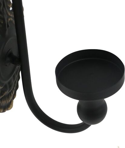 Oedema Wall Sconces Candle Holder Metal Wall Decoration Mounted Candle Holder Candle Sconces for Living Room, Bathroom, Dining Room, Gold in Saudi Arabia
