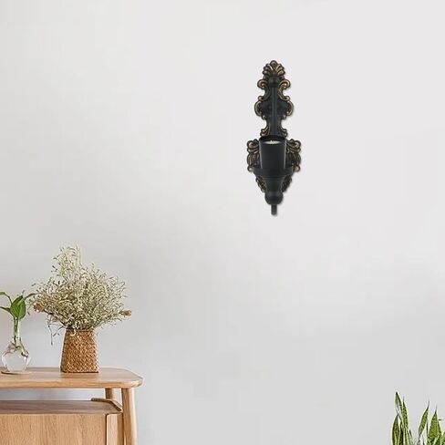 Oedema Wall Sconces Candle Holder Metal Wall Decoration Mounted Candle Holder Candle Sconces for Living Room, Bathroom, Dining Room, Gold in Saudi Arabia