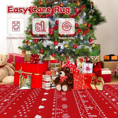 سجادة عداء عيد الميلاد مقاس 2 × 6 أقدام، سجاد مطبخ عيد الميلاد مع ندفة الثلج، ديكور عيد الميلاد غير قابل للانزلاق وقابل للغسل في منطقة السجاد لغرفة النوم، وغرفة المعيشة، والممر، والشرفة، والمطبخ in Kuwait