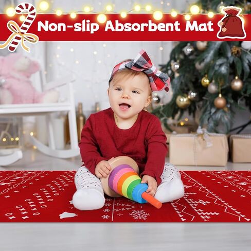 سجادة عداء عيد الميلاد مقاس 2 × 6 أقدام، سجاد مطبخ عيد الميلاد مع ندفة الثلج، ديكور عيد الميلاد غير قابل للانزلاق وقابل للغسل في منطقة السجاد لغرفة النوم، وغرفة المعيشة، والممر، والشرفة، والمطبخ in Kuwait
