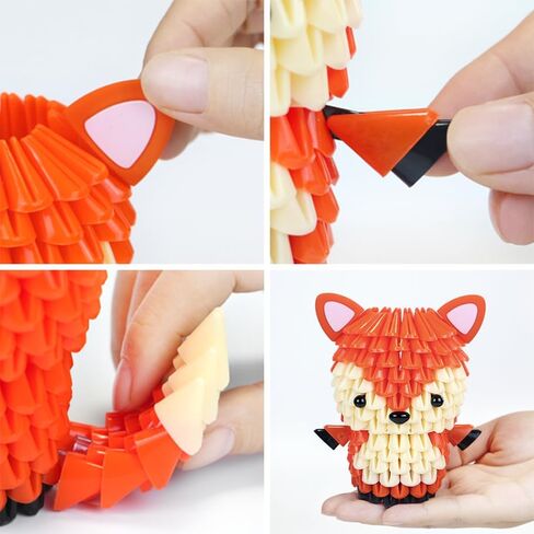 Animals 3D Soft Building Blocks - Cute Animal Kit, Pressure-Relief, STEM Educational Toys, Enhance Hands-On Skills Interlocking Building Blocks (1104-FOX) in Saudi Arabia