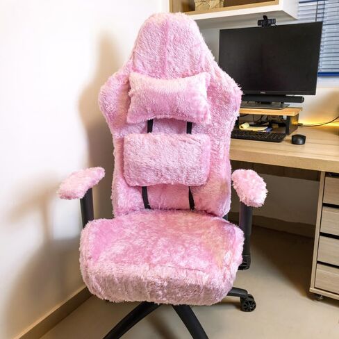 D. Vieira Têxtil & Decor Gamer Chair Cover Slipcover Seat Cover Arm Cover Green Blue Pink White Black Velvet in Saudi Arabia