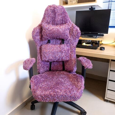 D. Vieira Têxtil & Decor Gamer Chair Cover Slipcover Seat Cover Arm Cover Green Blue Pink White Black Velvet in Saudi Arabia