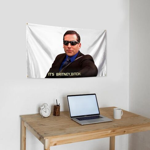 GLoGi Fun It's Britney Bit-ch Pattern Michael Tapestry 3X5 Feet Home Decoration Tapestry Bedroom, Living Room, University Dormitory Decoration Available for Indoor and Outdoor Use in Saudi Arabia