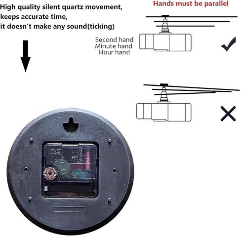 Modern Wall Clocks Non-Ticking Silent Battery Operated Analog Clock Decor Wall Clocks for Bathroom-Music Guitar on Blue Wooden(10inch) in Saudi Arabia