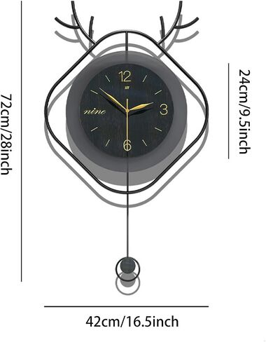 Modern Wall Clock Battery Operated 32inch Decorative Wall Clocks for Living Room Large Silent Wall Clock Kitchen Metal Wall Clocks in Saudi Arabia