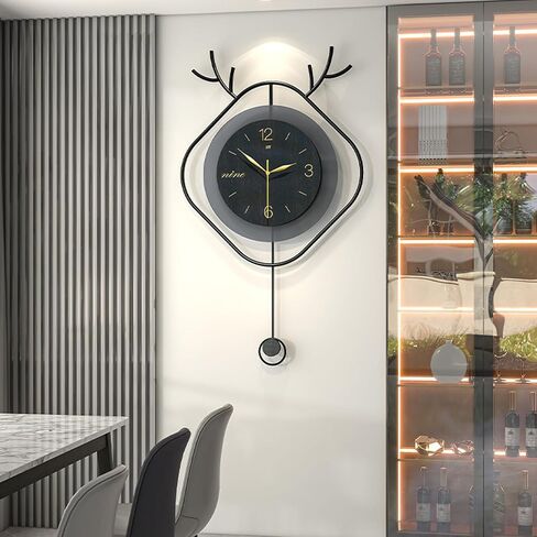 Modern Wall Clock Battery Operated 32inch Decorative Wall Clocks for Living Room Large Silent Wall Clock Kitchen Metal Wall Clocks in Saudi Arabia