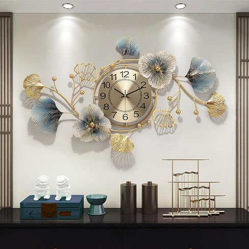 Modern Wall Clock Battery Operated 32inch Decorative Wall Clocks for Living Room Large Silent Wall Clock Kitchen Metal Wall Clocks in Saudi Arabia