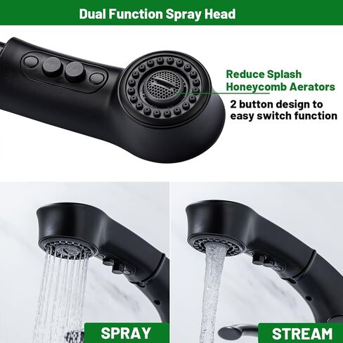4 Inch Centerset Bathroom Faucet with Pull Out Sprayer Lavatory Vanity Faucet 4 inch Bathroom Sink Faucet 3 Hole Pull Down Utility Faucet, Brushed Nickel in Saudi Arabia
