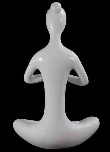 Seraphic Yoga Pose Statue/Sculputure Gifts for Women, Home or Room Decor, White Prayer Hands Statues/Figurines, 8" Tall in Kuwait