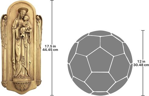 منحوتة جدارية من تصميم توسكانو إيل فيرجن بينيديتو دي تورينو، ذهبية in Kuwait