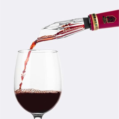 D&Slifei Wine Aerator Pourer Spout with Unique Aeration Device Enhances Flavors Wine with Smoother Finish, Best Gift for Wine Lovers and Sommeliers in Saudi Arabia