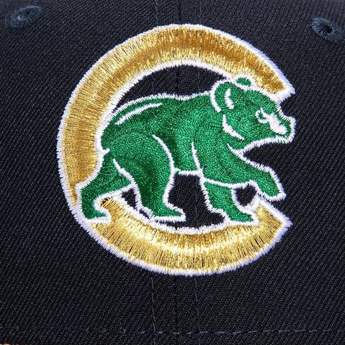 قبعة New Era Chicago Cubs 59FIFTY Cooperstown 2016 World Series Champions ذات رقعة جانبية ذهبية، قبعة in Saudi Arabia