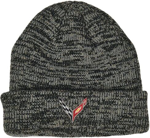 قبعة C8 Corvette Next Generation Heathered Beanie - أغطية رأس شيفروليه مرخصة رسميًا in Saudi Arabia