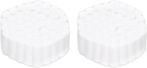 Dental Cotton Gauze Rolls, 100pcs Rolled Cotton Ball for Mouth and Nosebleeds, Small Non-Sterile High Absorbent Cotton, Nose Plugs Cottons Pads for Kids and Adults in Saudi Arabia
