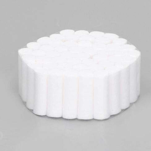 Dental Cotton Gauze Rolls, 100pcs Rolled Cotton Ball for Mouth and Nosebleeds, Small Non-Sterile High Absorbent Cotton, Nose Plugs Cottons Pads for Kids and Adults in Saudi Arabia