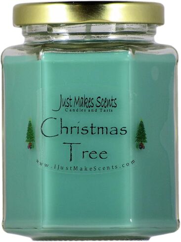 Christmas Tree Scented Blended Soy Candle | Real Christmas Tree Fragrance | Hand Poured in The USA by Just Makes Scents in Saudi Arabia