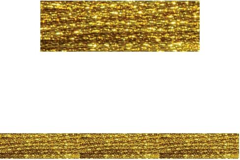 DMC 317W-E3852 Light Effects Polyster Embroidery Floss, 8.7-Yard, Dark Gold in Saudi Arabia