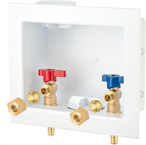 Faucet Outlet Box Crimp PEX-B, Inlet 1/2 inch PEX-B F1807 Crimp Barb x Outlet 3/8 inch Compression LI-SLTH-520 in Saudi Arabia