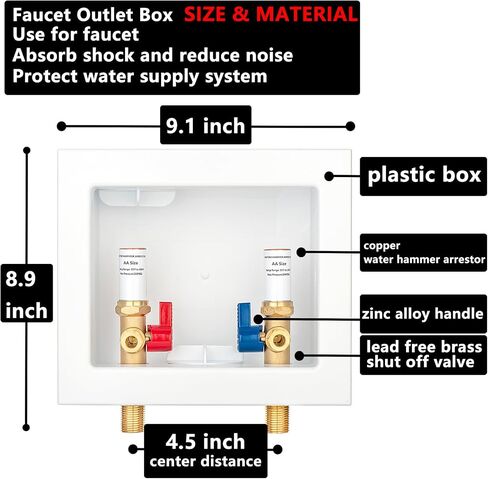 Faucet Outlet Box Crimp PEX-B, Inlet 1/2 inch PEX-B F1807 Crimp Barb x Outlet 3/8 inch Compression LI-SLTH-520 in Saudi Arabia