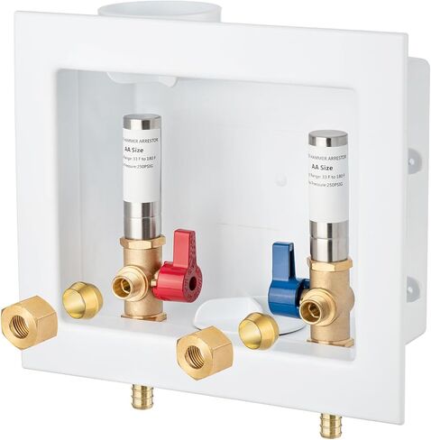 Faucet Outlet Box Crimp PEX-B, Inlet 1/2 inch PEX-B F1807 Crimp Barb x Outlet 3/8 inch Compression LI-SLTH-520 in Kuwait