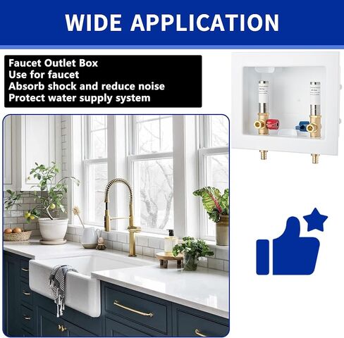 Faucet Outlet Box Crimp PEX-B, Inlet 1/2 inch PEX-B F1807 Crimp Barb x Outlet 3/8 inch Compression LI-SLTH-520 in Kuwait