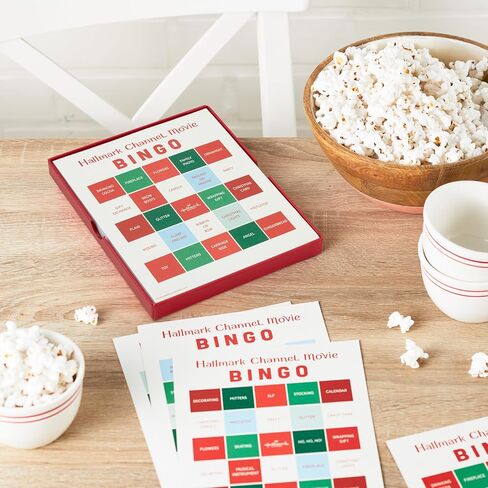Hallmark Channel Christmas Movie Bingo Game Pad (6 Designs, 102 Sheets) Gift for Fans in Saudi Arabia