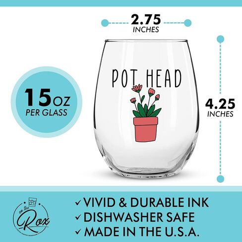 Succulent Plant Cactus Gifts for Women- Set of 2 Funny Wine Glasses 15oz - Plant Lover Gift Mug - What the Fucculent- Pot Head Crazy - Plant Lady Wine Glass Tumbler - Custom Stemless Wine Glasses in Saudi Arabia
