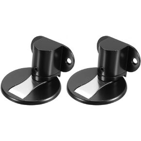PATIKIL Invisible Magnet Door Stop, 2 Pack No Drilling Adjustable Floor Mount Door Stop Holder with Self Adhesive & Screw Mount for Home Office Bedroom Keep Door Open, Bronze